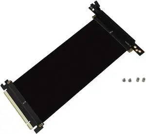 New PCI Express 16x Flexible Cable Extension Port Adapters, High Speed PCIE Riser Cable 90 Degrees, Fit with FD R6 Case -20cm New PCI Express 16x Flexible Cable Extension Port Adapters, High Speed PCIE Riser Cable 90 Degrees, Fit with FD R6 Case -20cm