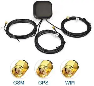 3 in 1 Funtion Multi-band GPS+WiFi+GSM Aerial Signal Booster Antenna SMA Male Connector 50ohm 3M Cable