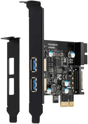 PCI-E to USB 3.2 Gen 1 Card 5Gbps Dual USB-A Ports Expansion Card with 20PIN Front Panel Header USB Card,PCI Express Card with 15-Pin SATA Power Connector. PCI-E to USB 3.2 Gen 1 Card 5Gbps Dual USB-A Ports Expansion Card with 20PIN Front Panel Header USB Card,PCI Express Card with 15-Pin SATA Power Connector.