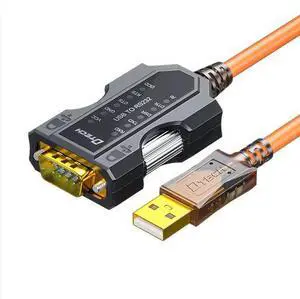 DTECH USB to RS232 Serial Adapter Cable (IOT5090-FT) - 1.8M DB9 Male with Ten-Link Indicator, FTDI Chipset, 460.8Kbps for Industrial/Office Devices DTECH USB to RS232 Serial Adapter Cable (IOT5090-FT) - 1.8M DB9 Male with Ten-Link Indicator, FTDI Chipset, 460.8Kbps for Industrial/Office Devices