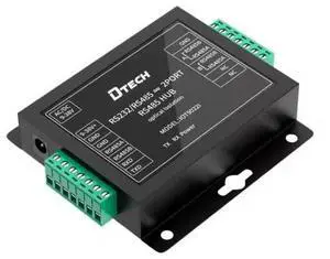 DTECH IOT9022I Industrial Photoelectric Isolation RS232/RS485 to Dual-Port RS485 Hub - 2500Vrms Isolation, 921.6Kbps DTECH IOT9022I Industrial Photoelectric Isolation RS232/RS485 to Dual-Port RS485 Hub - 2500Vrms Isolation, 921.6Kbps