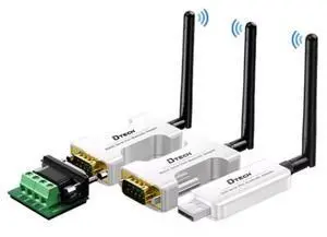DTECH IOT5064 Multi-Interface Bluetooth Serial Adapter - USB/RS232/485 to Wireless Converter, 100m Range RS232 serial port BT adapter