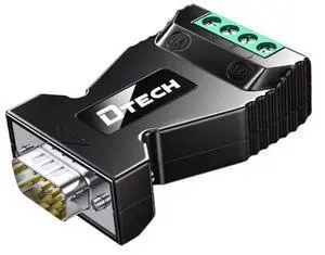 DTECH DT-9001B Industrial RS232 to RS485 Converter - Plug & Play DB9 Male Serial Adapte DTECH DT-9001B Industrial RS232 to RS485 Converter - Plug & Play DB9 Male Serial Adapte