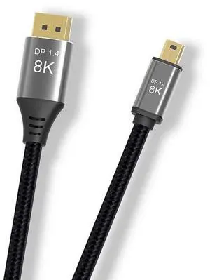 Mini DP to DisplayPort 1.4 Bidirectional Adapter Cable | 8K@60Hz & 4K@144Hz Gaming Monitor Cable Mini DP to DisplayPort 1.4 Bidirectional Adapter Cable | 8K@60Hz & 4K@144Hz Gaming Monitor Cable
