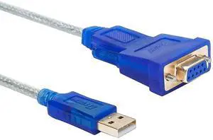 DTech 10 Feet USB to Serial Female Adapter Cable DB9 RS232 to USB 2.0 Cord with Prolific PL2303 Chip Windows 11 10 8 7 Mac Linux (9 Pin 2 Row DB-9 F Connector) DTech 10 Feet USB to Serial Female Adapter Cable DB9 RS232 to USB 2.0 Cord with Prolific PL2303 Chip Windows 11 10 8 7 Mac Linux (9 Pin 2 Row DB-9 F Connector)