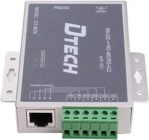 DTECH Active Isolated RS232 to RS485 RS422 Converter with RJ45 Serial Port Terminal Board Power Adapter DB9 Cable Optical Isolation Protection 2.5kV DTECH Active Isolated RS232 to RS485 RS422 Converter with RJ45 Serial Port Terminal Board Power Adapter DB9 Cable Optical Isolation Protection 2.5kV