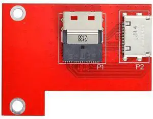 PCI-Express 4.0 Slimline SAS SFF-8654 to Oculink SFF-8611 SFF-8612 PCBA Female Adapter with Bracket PCI-Express 4.0 Slimline SAS SFF-8654 to Oculink SFF-8611 SFF-8612 PCBA Female Adapter with Bracket
