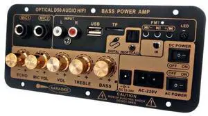 D50 Bluetooth Digital Amplifier Board Subwoofer, Optical Audio Input, Home KTV & Car Audio D50 Bluetooth Digital Amplifier Board Subwoofer, Optical Audio Input, Home KTV & Car Audio