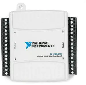 NI USB-6009 Data Acquisition Card, Multifunction DAQ with NI-DAQmx Support for LabVIEW USB-6009 NI USB-6009 Data Acquisition Card, Multifunction DAQ with NI-DAQmx Support for LabVIEW USB-6009
