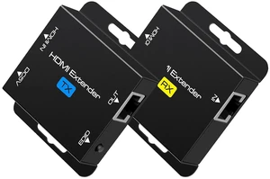VPFET HDMI Extender Over Single Cat6 Ethernet up to 200Ft Repeater Balun Transmitter Receiver Power on Cat Support Full 1080p 3D HDCP EDID Copy from Displays VPFET HDMI Extender Over Single Cat6 Ethernet up to 200Ft Repeater Balun Transmitter Receiver Power on Cat Support Full 1080p 3D HDCP EDID Copy from Displays