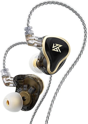 CCA KZ AS16 PRO in Ear Monitor Headphones 16BA Balanced Armature Drivers HiFi IEM Earphones High Clarity Gaming Earbuds for Musicians Singers Audiophile Dj Drummers no mic KZ ZAS Black