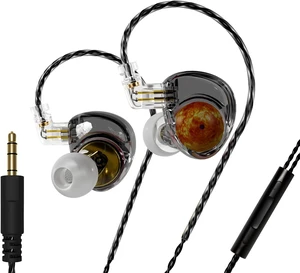 CCA ND Planet IEM Earphones: 12mm Dual Magnetic Drivers, HiFi Gaming Earbuds with Detachable 2-Pin Cable, Noise Isolating in-Ear Monitors for Musician Audiophile Singer DJ With Mic Gold CCA ND Planet IEM Earphones: 12mm Dual Magnetic Drivers, HiFi Gaming Earbuds with Detachable 2-Pin Cable, Noise Isolating in-Ear Monitors for Musician Audiophile Singer DJ With Mic Gold