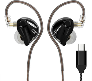 CCA Xyrra Dual Driver in-Ear Monitor Headphones,1DD+1BD HiFi IEM Earphones,Wired Gaming Earbuds for Gamers Musicians Without Mic USB-C Black CCA Xyrra Dual Driver in-Ear Monitor Headphones,1DD+1BD HiFi IEM Earphones,Wired Gaming Earbuds for Gamers Musicians Without Mic USB-C Black
