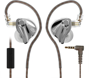 CCA Xyrra Dual Driver in-Ear Monitor Headphones,1DD+1BD HiFi IEM Earphones,Wired Gaming Earbuds for Gamers Musicians With Mic 3.5mm Silver CCA Xyrra Dual Driver in-Ear Monitor Headphones,1DD+1BD HiFi IEM Earphones,Wired Gaming Earbuds for Gamers Musicians With Mic 3.5mm Silver