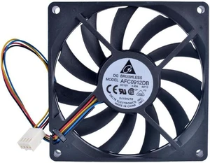 DELTA AFC0912DB 90mm fan 9015 90x90x15mm 12V 0.45A Double ball bearing 4 wire 4pin PWM computer CPU cooler thin cooling fan DELTA AFC0912DB 90mm fan 9015 90x90x15mm 12V 0.45A Double ball bearing 4 wire 4pin PWM computer CPU cooler thin cooling fan