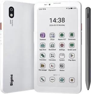 Bigme Refurbished HiBreak Plus 6.13" E-Ink ePaper Handwriting Phone with 4GB +64GB, Android 14, Android Color Ereader 4G Smart Phone with Fingerprint Unlcok, Adjustable Front Light, Long Battery Life Bigme Refurbished HiBreak Plus 6.13" E-Ink ePaper Handwriting Phone with 4GB +64GB, Android 14, Android Color Ereader 4G Smart Phone with Fingerprint Unlcok, Adjustable Front Light, Long Battery Life