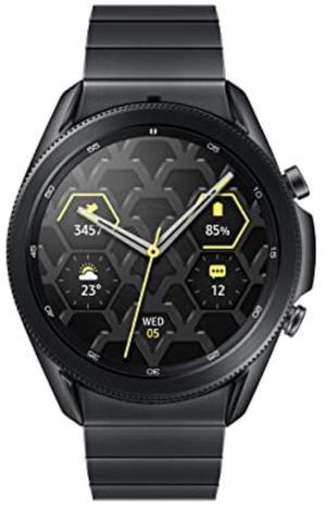 Samsung Galaxy Watch 3 Titanium Smartwatch 45mm Bluetooth Mystic Black - SM-R840NTKAXAR - Good Condition