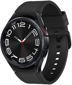 Samsung Galaxy Watch 6 Classic - 43mm - LTE - Black Stainless Steel with Black Leather Band - SM-R955UZKAXAA - Very Good Condition (B Grade)