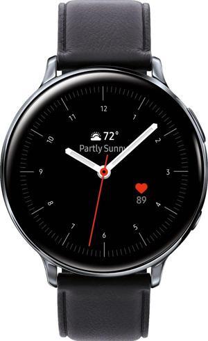 Samsung - Galaxy Watch Active 2 Smartwatch - 44mm - Stainless Steel LTE (Unlocked) - Silver - SM-R825USSAXAR - Good Condition