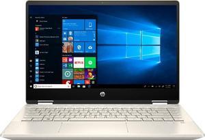 HP - Pavilion x360-14" Touch Laptop - Core i5-10210U - 8GB - 256GB SSD + 16GB Optane - Gold - 14M-DH1003DX - Very Good Condition (B Grade)