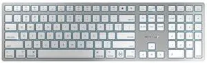 Cherry Americas JK-9110US-1 Kw 9100 Slim Wrls & Rechargablewrls Keyboard For Mac Silver/white
