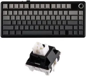 EPOMAKER X Aula F75 MAX Wireless Mechanical Keyboard Reaper Switch+100 PCS Zebra 40gf Linear Mechanical Keyboard Switches