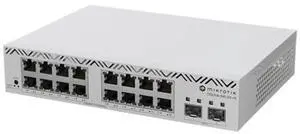 MikroTik CSS318-16G-2S+in Managed Network Switch, 16 Gigabit Ethernet Ports, 2 SFP+ Ports