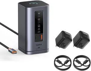 Baseus Docking Station, Spacemate(Win) 11 in 1 & Baseus 45W USB C Charger Block 2 Pack