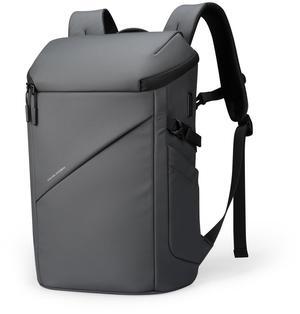 Anti-Theft Laptop Backpack with USB Charging Port Large Capacity Durable Travel Backpack for Men & Women 28L (Grey)