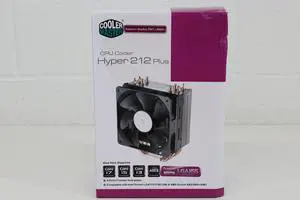 Cooler Master Hyper 212 Plus - CPU Cooler with 4 Direct Contact Heat Pipes (RR-B10-212P-G1)