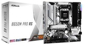Asrock B650M Pro RS AMD Socket AM5 Ryzen 7000/8000/9000 Series DDR5 7200+ (OC) MHz 256GB M.2 Key E for WiFi SATA3 6.0 Gb/s Micro ATX Motherboard 2.5G LAN BIOS Flashback