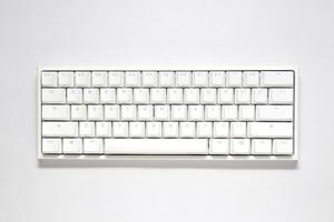 Ducky One 2 Pro Mini White Edition Mechanical Keyboard, RGB LED - Cherry Blue (US)