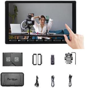 PortKeys PL5 5.4" 4K HDMI Touchscreen Video Monitor, 500nit Camera Field Live Streaming Capture Card, Vertical Shooting Stretch, 360 Color Grader USB 3.0 Interface Simul for Streaming
