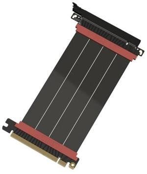 LINKUP - AVA5 PCIE 5.0 Riser Cable | RTX5090 RX9070 GPU Ready | x16 128GB/s Speed | Compatible with PCIe 4.0 & WRX80/WRX90E | Straight, Black 15cm