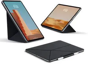 PITAKA iPad Pro 11 Inch Case, Compatible with iPad Air M3/M2 11 Inch (4-7th Gen) & 2022/2021/2020/2018 iPad Pro 11 (1-4th Gen), Portrait/Landscape Magnetic Case with 4 Standing Angles - Black