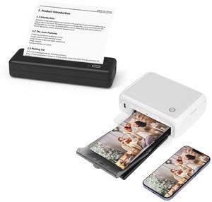 HPRT CP4000 4x6'' Portable Photo Printer MT810 Black Portable Printers Wireless for Travel