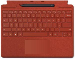 Microsoft Surface Pro X Signature Keyboard with Slim Pen - Poppy Red, 25O-00021