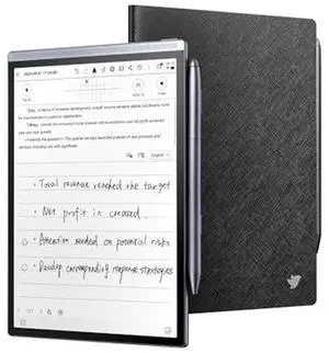 iflytek AINOTE Air 2 Bundle - Black Folio Case, 8.2-inch AI Note-Taking Tablet Writing Paper Tablets, Digital Notebook with Pen, Voice-to-Text Transcription, Multi-Languages Chatgpt Support