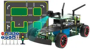 Yahboom Autonomous Driving Professional Kit AI Visual Recognition Function Python Programming ROS Adults Robotic kit Ackerman Chassis Python (with Jetson TX2-NX)