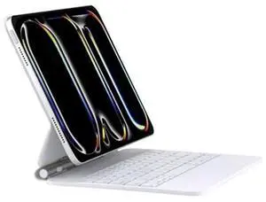 QUARK Keyboard Case for iPad Pro 13-inch (M4) 2024, Magic Keyboard with Backlit for iPad Pro 13, Keyboard Case with Multi-Touch Trackpad, Auto-Connect Design, White