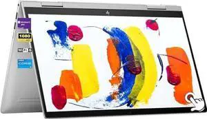 HP Envy x360 2-in-1 Laptop, 14" FHD Touchscreen Display, Intel Core i5-1335U Processor, 8GB RAM 2TB SSD, Fingerprint reader, Backlit Keyboard, Bluetooth 5.3, Wi-Fi 6E, Windows 11 Pro, Silver
