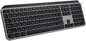 Logitech MX Keys S for Mac, Wireless Keyboard, Fluid, Precise Laptop-Like Typing, Programmable Keys, Backlit, Bluetooth USB C Rechargeable for MacBook Pro, MacBook Air, iMac, iPad - Space Grey