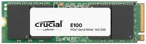 Crucial E100 1TB M.2 NVMe PCIe Gen4 Internal SSD, Up to 5,000MB/s, Laptop & Desktop Compatible - CT1000E100SSD8