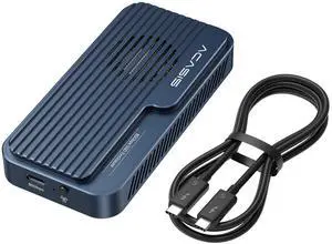 ACASIS 80Gbps M.2 NVMe SSD Enclosure Bundle with [Intel Certified] 80Gbps Thunderbolt 5 Cable 1.6FT, Compatible with Thunderbolt5/USB4 V2.0, Back Compatible with Thunderbolt4/3/USB4 V1.0, USB3.2/3.1/3