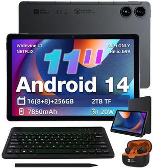 AGM PAD P2 11 inch Android 14 Tablet with Keyboard, Stylus, Wireless Bluetooth Earbuds Set, 90Hz 480 Nits 1920 * 1200 FHD+ IPS Display, MTK G99, Widevine L1 Certified, 7850mAh, 16(8+8) + 256GB[TF 2TB]