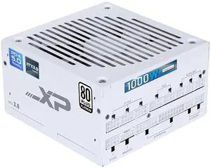 SAMA 1000w Power Supply,XP Series White PSU ATX 3.0 & PCIE 5.0 ECO Fanless 80Plus Platinum Certified Full Modular Support RTX 40 Series