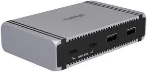 CalDigit E5 - Thunderbolt 5 Element 5 Hub - 9-Port, 4xThunderbolt 5/USB4 v2 Ports, 3xUSB-A & 2xUSB-C 10Gb/s Ports, Single 8K, Dual 6K/8K, or Dual 4K@240Hz Displays, 90W Charging, 0.8m Cable 180W PSU