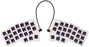 YMDK Split Keyboard Corne V4.1 46 Keys Ergonomic Hotswappable 40% Layout 3D PLA RGB QMK Vial All Key Programmable Mini Independent Gaming Keyboard Kit