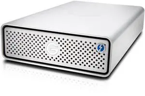 G-Technology 10TB G-DRIVE with Thunderbolt 3 and USB-C Desktop External Hard Drive, Silver - 0G05378-1