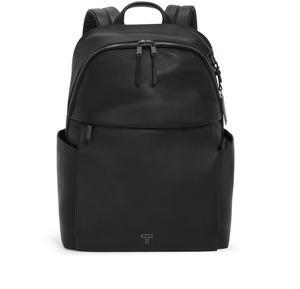TUMI - Voyageur Raina Backpack - Premium Leather Backpack for Women & Men - Everyday Bag with Phone Pocket & Laptop Compartment - Black, Gunmetal Hardware